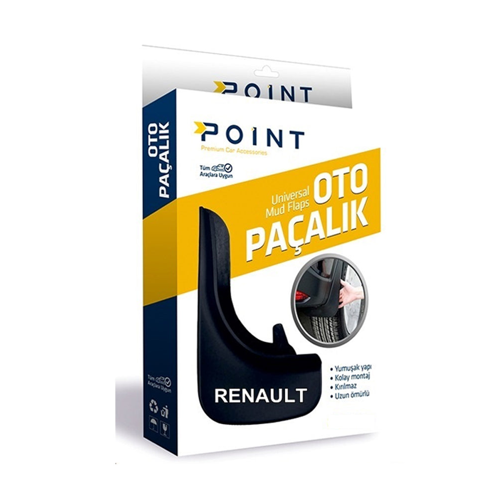 Renault Paçalık Tozluk Çamurluk Universal Siyah 2'li