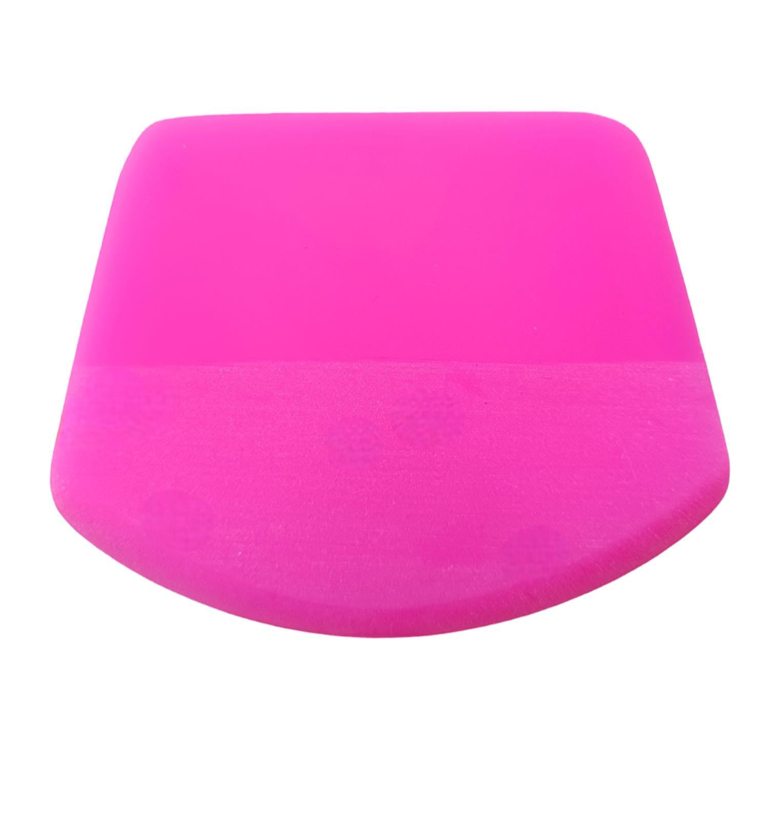 PPF/TPH Silikon Çekçek Ragle Cam Filmi Çekme Uygulama Aparatı Oval Pembe 9.4x7.4cm
