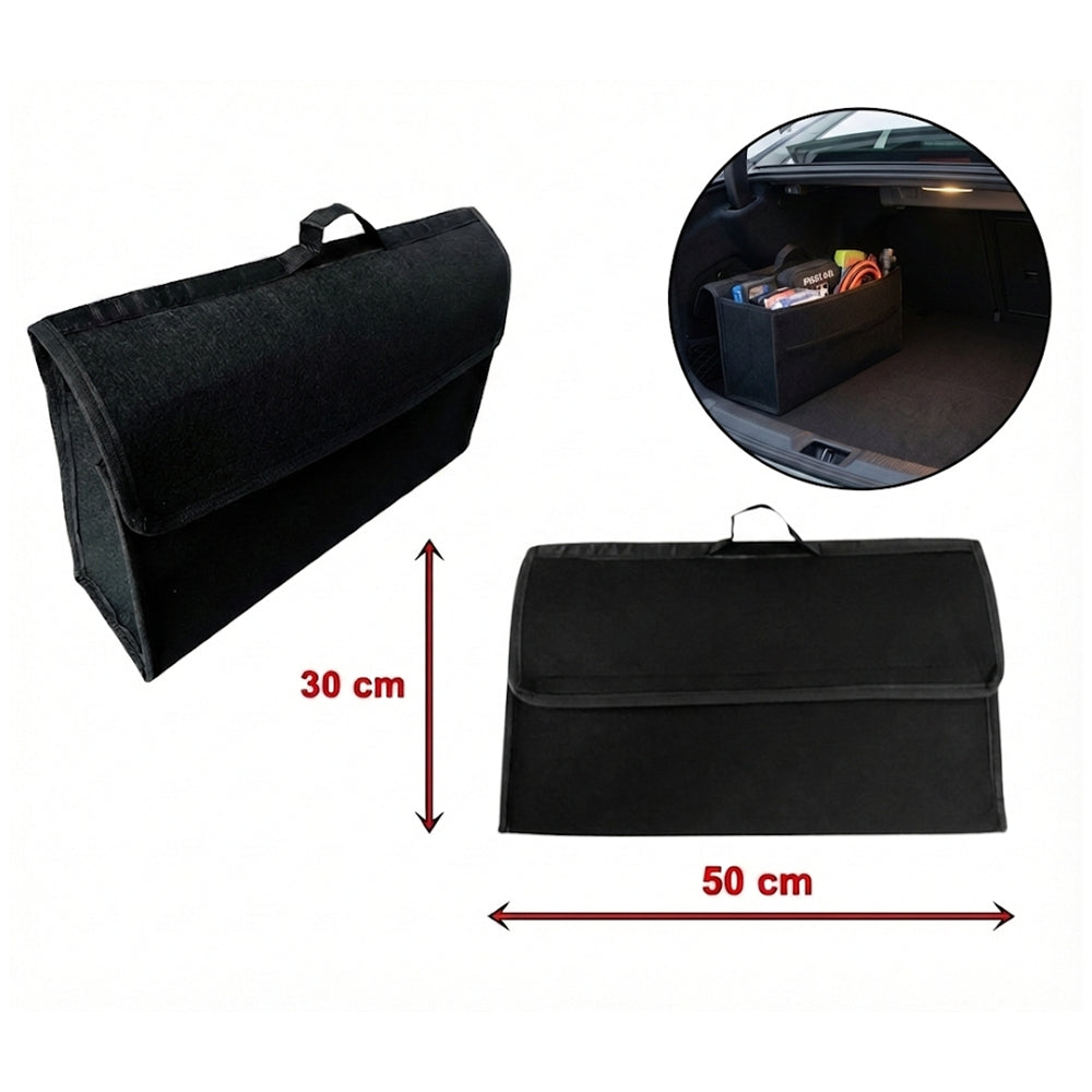 Halı Bagaj Çantası Avadanlık Düzenleyici Organizer 30x50cm Siyah