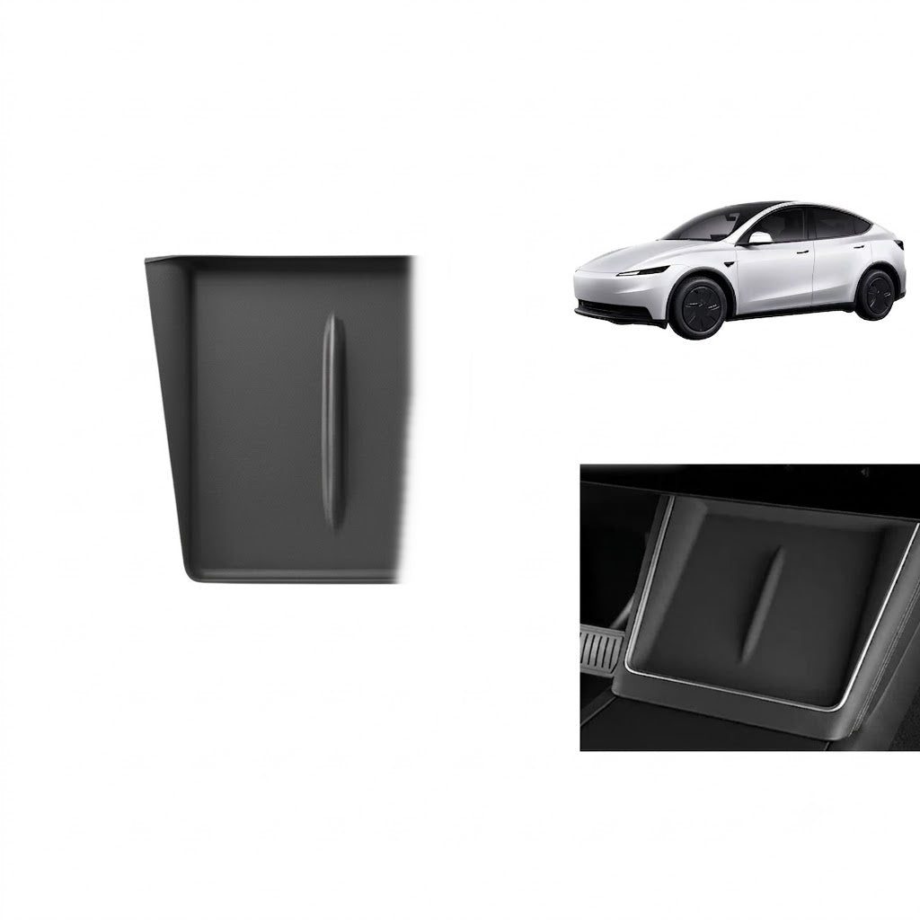 Tesla Model Y Juniper 2025+ Uyumlu Ön Konsol Kablosuz Şarj Pedi Kaymaz Silikon Matı 1 Adet Siyah