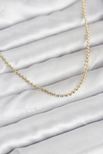 CM 14K Gold Renk Top Zincirli Model 60 cm Kadın Kolye