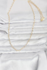 CM 14K Gold Renk Kalp Zincirli 60 cm Kadın Kolye