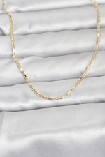 CM 14K Gold Renk Lazerli Zincir Model 60 cm Kadın Kolye