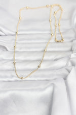 CM 14K Gold Renk Top Zincir 60 cm Kadın Kolye