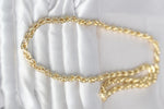CM 14K Gold Renk Kalın Burgu Zincirli Model 60 cm Kadın Kolye