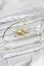 Pazu Bileklik Gold Renk Pirinç Güneş Model