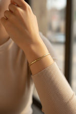 CM Gold Renk Lazer Kesim 65 mm Bilezik