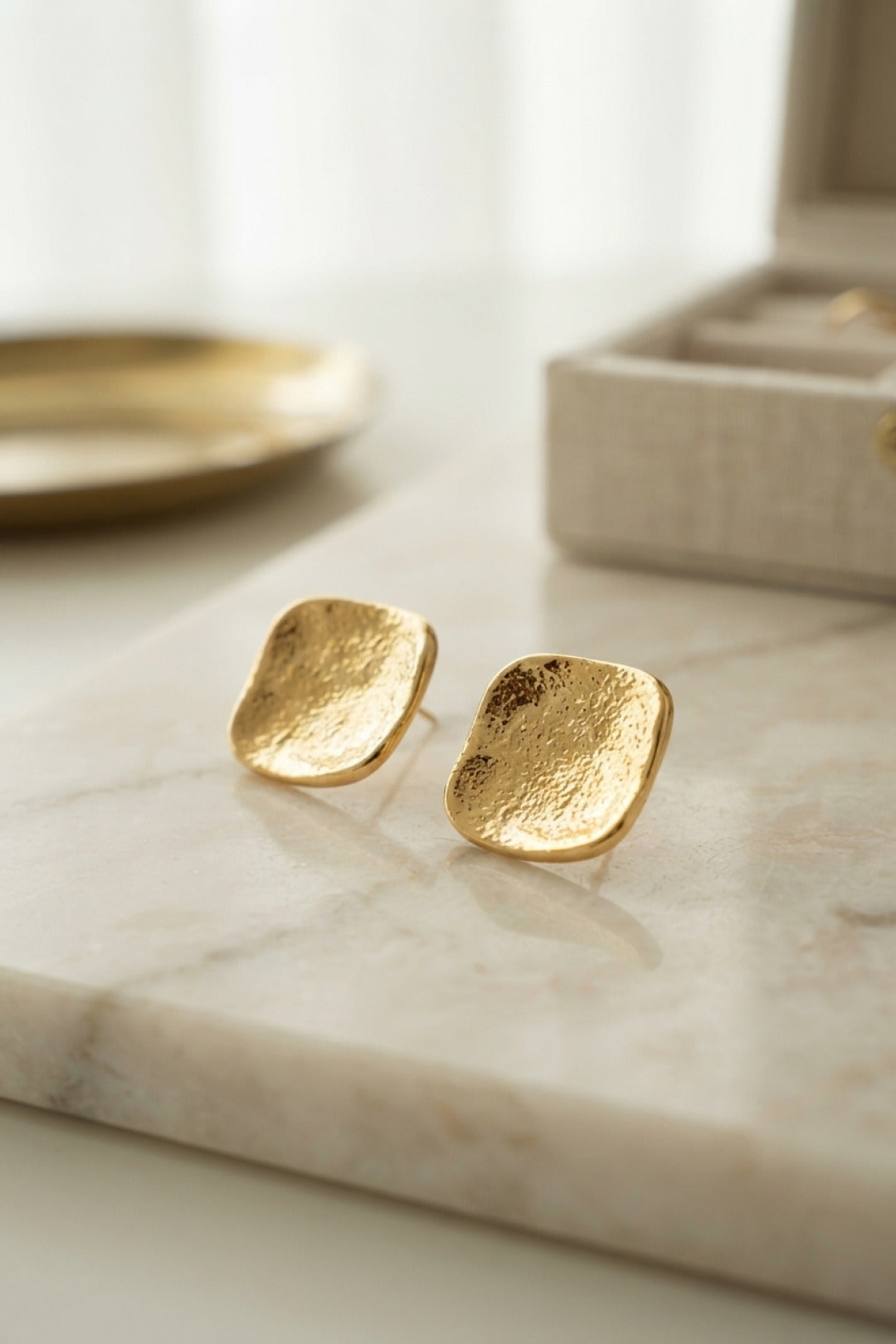 316L Çelik Gold Renk Ters Bombe Model Küpe