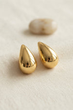 316L Çelik Gold Renk Damla Model Küpe