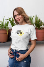 Unisex Erkek/Kadın Özel Baskılı Modern Fit %100 Pamuk Bisiklet Yaka T-Shirt