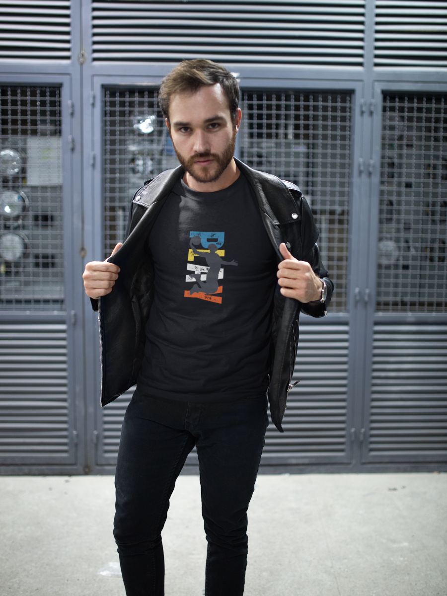 Erkek Özel Baskılı Modern Fit %100 Pamuk Bisiklet Yaka T-Shirt