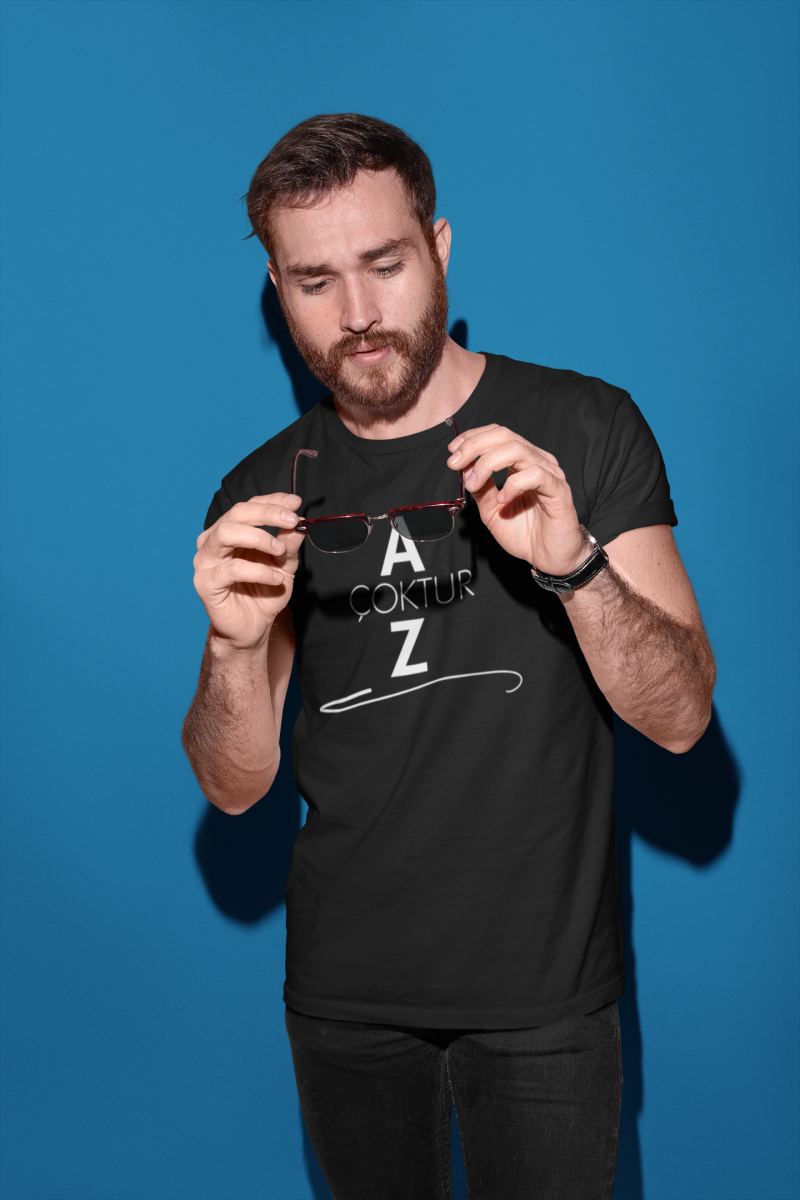 Unisex Erkek/Kadın Özel Baskılı Modern Fit %100 Pamuk Bisiklet Yaka T-Shirt