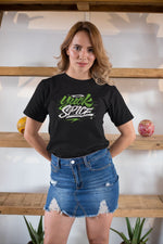 Kadın Özel Baskılı Modern Fit %100 Pamuk Bisiklet Yaka T-Shirt