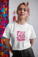 Kadın Özel Baskılı Modern Fit %100 Pamuk Bisiklet Yaka T-Shirt
