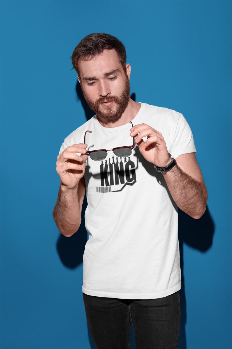 Erkek Özel Baskılı Modern Fit %100 Pamuk Bisiklet Yaka T-Shirt
