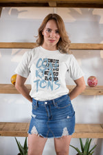KADIN Özel Baskılı Modern Fit %100 Pamuk Bisiklet Yaka T-Shirt
