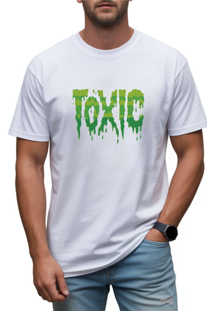 Unisex Oversize Baskılı T-Shirt  Pamuklu Süprem Kumaş Bisiklet Yakalı Kısa Kollu