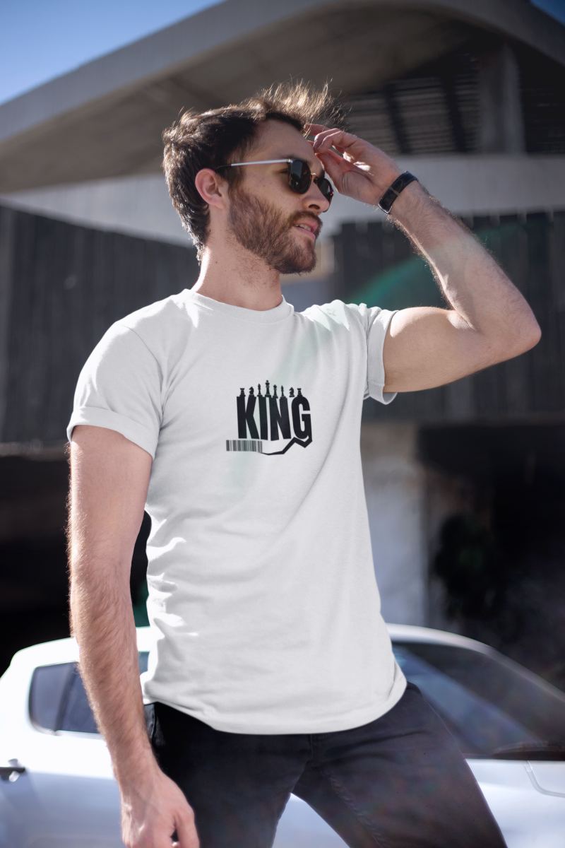 Erkek Özel Baskılı Modern Fit %100 Pamuk Bisiklet Yaka T-Shirt