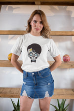 Unisex Erkek/Kadın Özel Baskılı Modern Fit %100 Pamuk Bisiklet Yaka T-Shirt
