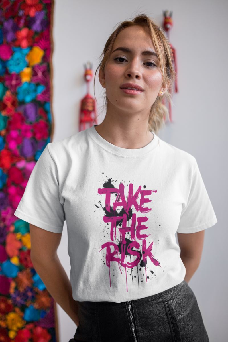 KADIN Özel Baskılı Modern Fit %100 Pamuk Bisiklet Yaka T-Shirt