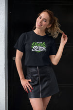 Kadın Özel Baskılı Modern Fit %100 Pamuk Bisiklet Yaka T-Shirt