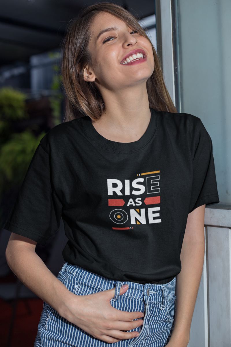 Kadın Özel Baskılı Modern Fit %100 Pamuk Bisiklet Yaka T-Shirt