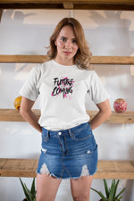 Kadın Özel Baskılı Modern Fit %100 Pamuk Bisiklet Yaka T-Shirt