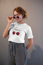 Kadın Özel Baskılı Modern Fit %100 Pamuk Bisiklet Yaka T-Shirt