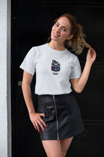 Kadın Özel Baskılı Modern Fit %100 Pamuk Bisiklet Yaka T-Shirt