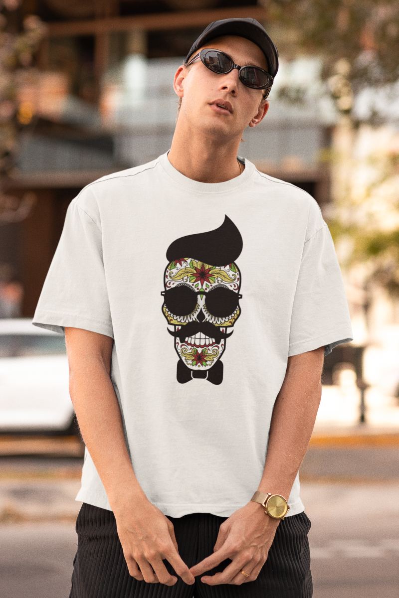 ERKEK Özel Baskılı Modern Fit %100 Pamuk Bisiklet Yaka T-Shirt