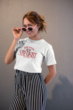 Kadın Özel Baskılı Modern Fit %100 Pamuk Bisiklet Yaka T-Shirt