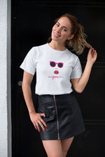 Kadın Özel Baskılı Modern Fit %100 Pamuk Bisiklet Yaka T-Shirt