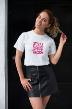 Kadın Özel Baskılı Modern Fit %100 Pamuk Bisiklet Yaka T-Shirt