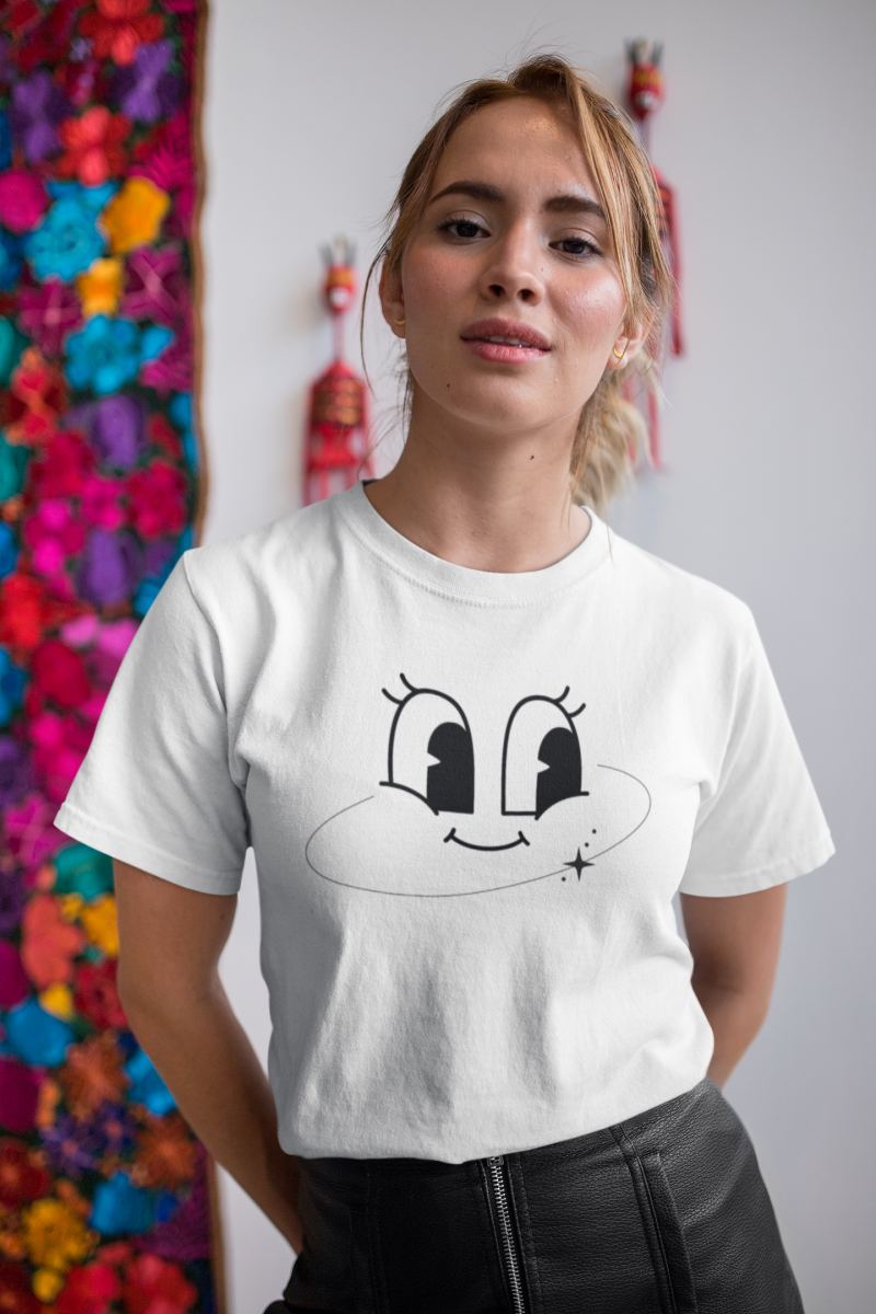 Unisex Erkek/Kadın Özel Baskılı Modern Fit %100 Pamuk Bisiklet Yaka T-Shirt