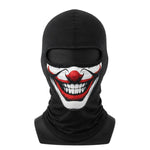Unisex Palyaço Baskılı Balaklava Maske 1 Adet Tek Beden Viskoz Kask İçi Outdoor Motosiklet Maskesi