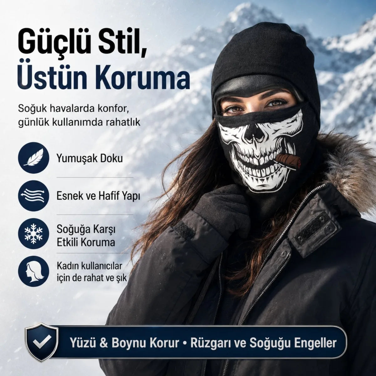 Unisex Kuru Kafa Puro Baskılı Balaklava 1 Adet Tek Beden Viskoz Kask İçi Outdoor Maske