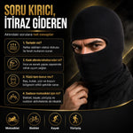 Unisex Düz Siyah Balaklava 1 Adet Tek Beden Viskoz Kask İçi Motosiklet Outdoor Maske