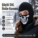 Unisex Kuru Kafa Baskılı Balaklava 1 Adet Tek Beden Viskoz Kask İçi Motosiklet Maskesi