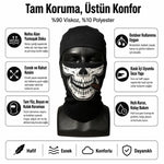 Unisex Kuru Kafa Puro Baskılı Balaklava 1 Adet Tek Beden Viskoz Kask İçi Outdoor Maske