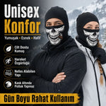Unisex Kuru Kafa Puro Baskılı Balaklava 1 Adet Tek Beden Viskoz Kask İçi Outdoor Maske