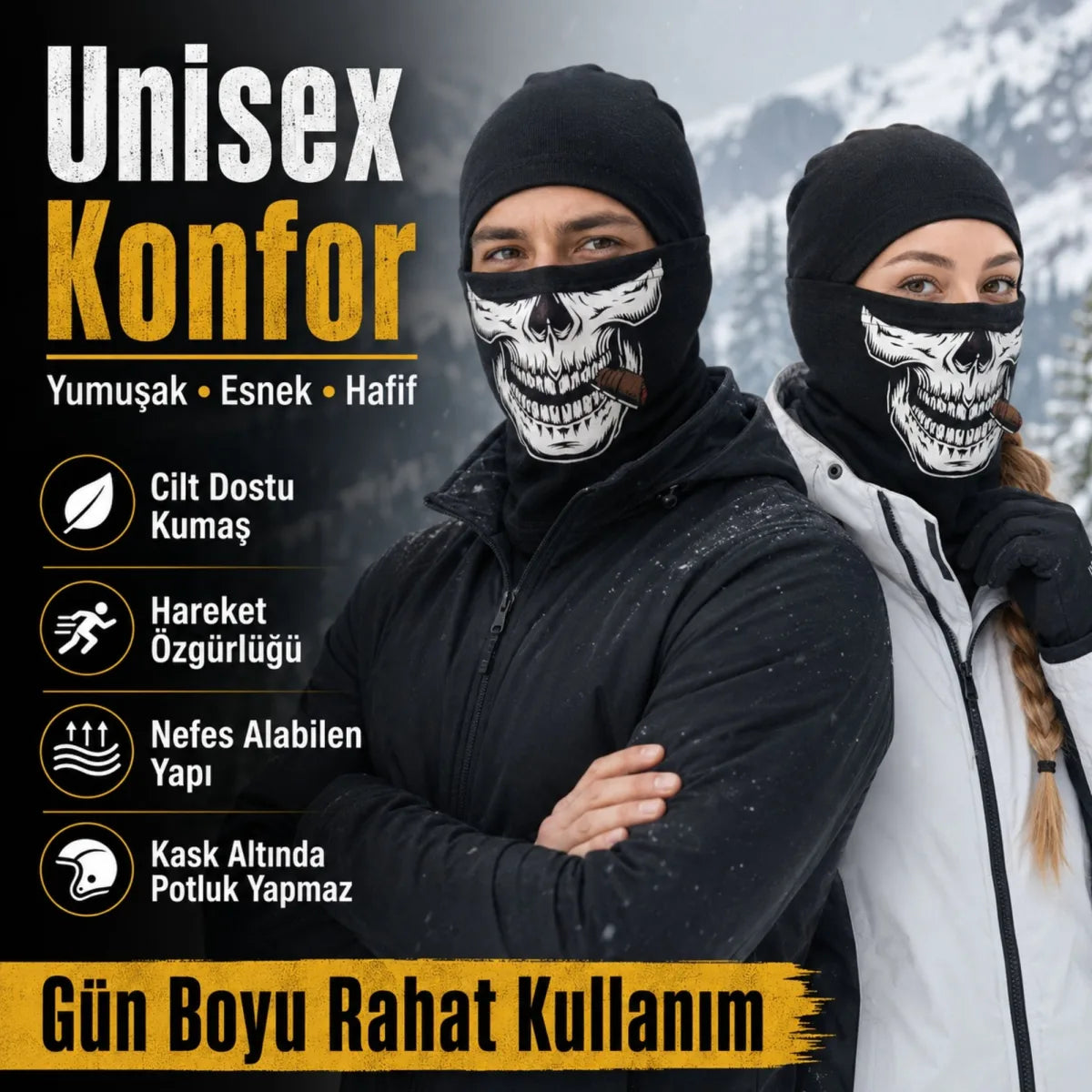 Unisex Kuru Kafa Puro Baskılı Balaklava 1 Adet Tek Beden Viskoz Kask İçi Outdoor Maske