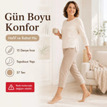 Kadın Pantolon Çorabı 12 Çift Siyah ve Ten İnce Topuksuz Günlük Rahat Bilek Çorabı