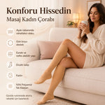 Kadın 6’lı Anne Masaj Tabanlı Dizaltı Çorap 80 Denye Esnek Rahat Günlük Kullanım