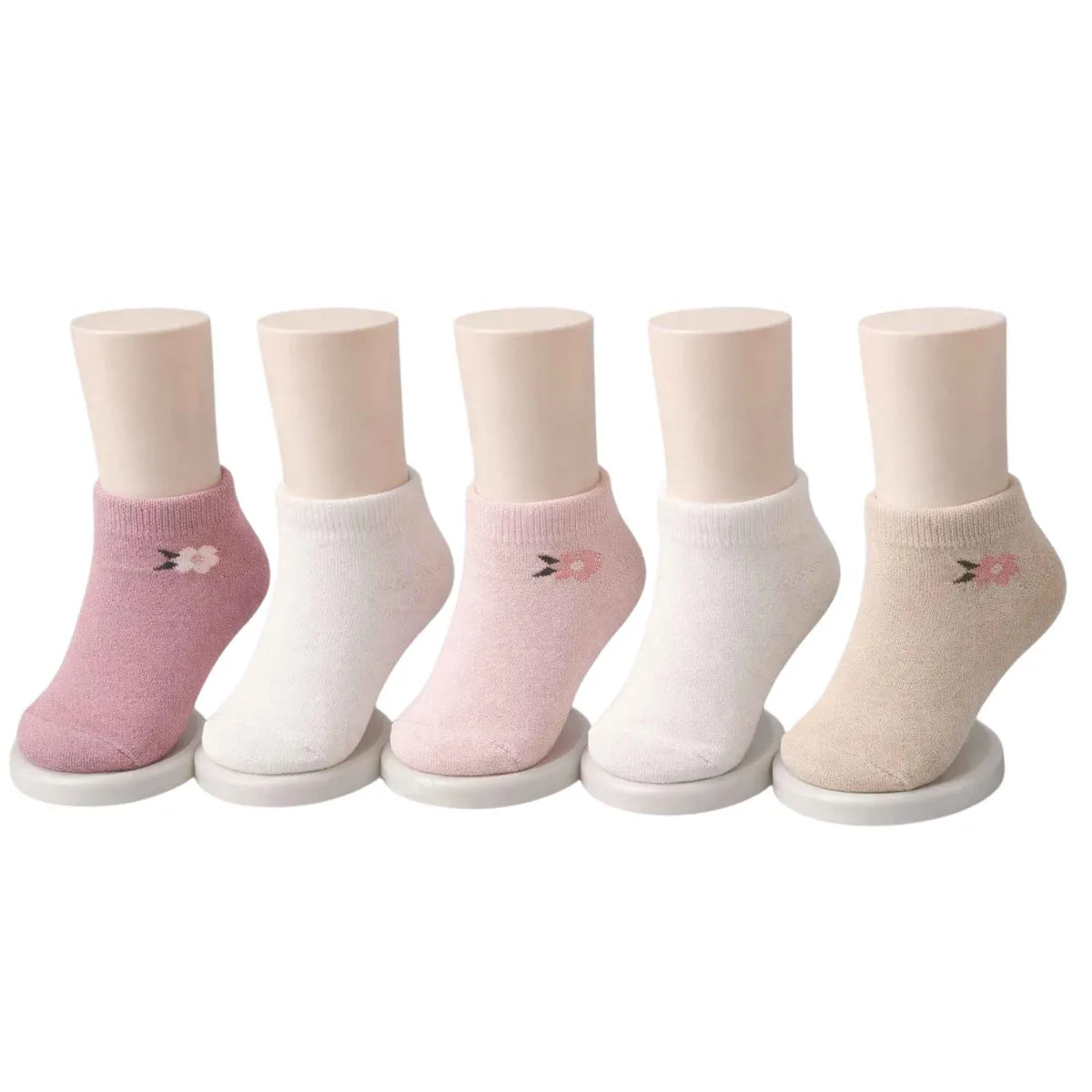 Bebek ve Kız Çocuk Pamuklu Patik Çorap 5’li Set | %88 Pamuk, İnce Burun Dikişli, Yumuşak ve Rahat, 0-12 Ay – 5-6 Yaş
