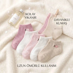 Bebek ve Kız Çocuk Pamuklu Patik Çorap 5’li Set | %88 Pamuk, İnce Burun Dikişli, Yumuşak ve Rahat, 0-12 Ay – 5-6 Yaş
