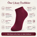 Erkek Pamuklu Patik Çorap 6’lı Paket 39-44 | Dikişsiz Burun, Koku Karşıtı, Nefes Alan Kısa Konç Sneaker Çorabı