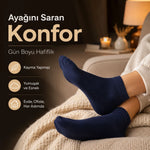Erkek Kısa Konç 6’lı Bambu Çorap 39-44 Dikişsiz Burun Nefes Alan Yumuşak Günlük Patik Çorap