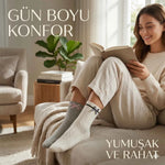 Kadın Fiyonklu Örgü Soket Çorap 8’li Set – Yumuşak Pamuklu Dokulu Şık Günlük Çorap