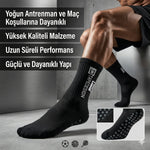 Kaydırmaz Futbol Basketbol Tenis Erkek Spor Çorap, Siyah, Kaymaz Çorap Tabanlı, Dikişsiz ve Parfümlü, Yüksek Kalite