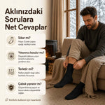 Erkek Siyah 12’li Kışlık Uzun Termal Havlu Çorap | Dikişsiz, Esnek, Sıcak Tutan, Güçlendirilmiş Topuk ve Burun